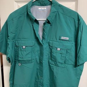 Columbia PFG women’s button front top
